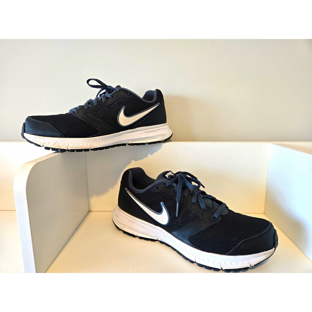 Nike Downshifter 6 Black/White/Grey Low Top Running Sneaker Men's 7